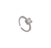Premium Stainless Steel Zircon Ring – Each